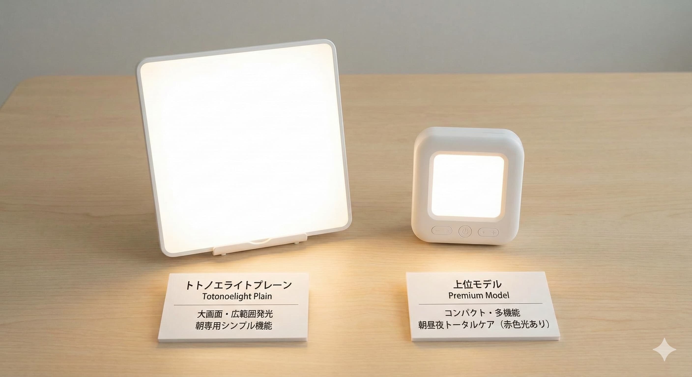 トトノエライトプレーンと上位版の比較画像